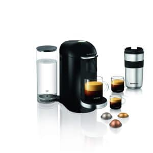 Nespresso Vertuo Plus Deluxe, 1,8 L., Black Kapsel Kaffemaskine - Sort